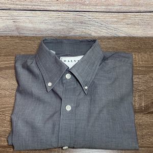 Mens Daley 16.5/42 Charcoal Gray Button Down Dress Shirt